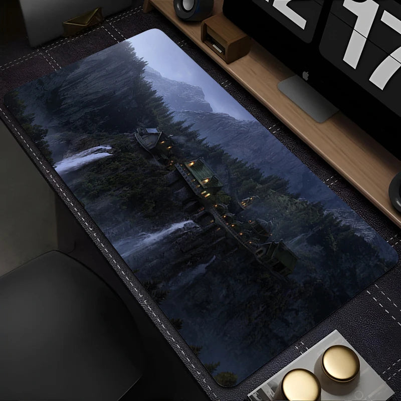Mouse Pad Laptop Gaming Accessories Keyboard Mousepad Computer Anime L-Lords the Rings Game Cabinet Desktop Mouse Mat XXL Carpet