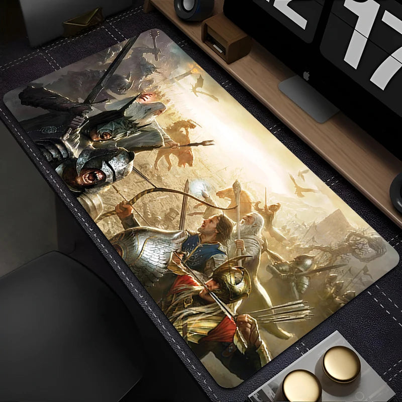 Mouse Pad Laptop Gaming Accessories Keyboard Mousepad Computer Anime L-Lords the Rings Game Cabinet Desktop Mouse Mat XXL Carpet