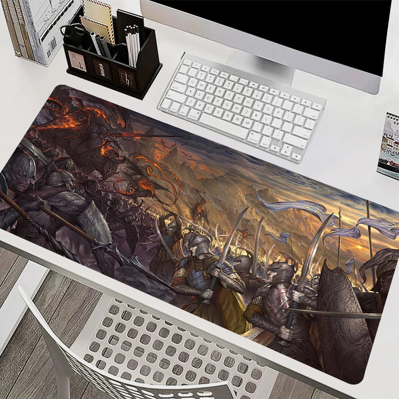 Mouse Pad Laptop Gaming Accessories Keyboard Mousepad Computer Anime L-Lords the Rings Game Cabinet Desktop Mouse Mat XXL Carpet