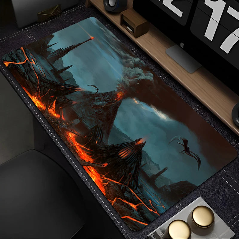 Mouse Pad Laptop Gaming Accessories Keyboard Mousepad Computer Anime L-Lords the Rings Game Cabinet Desktop Mouse Mat XXL Carpet