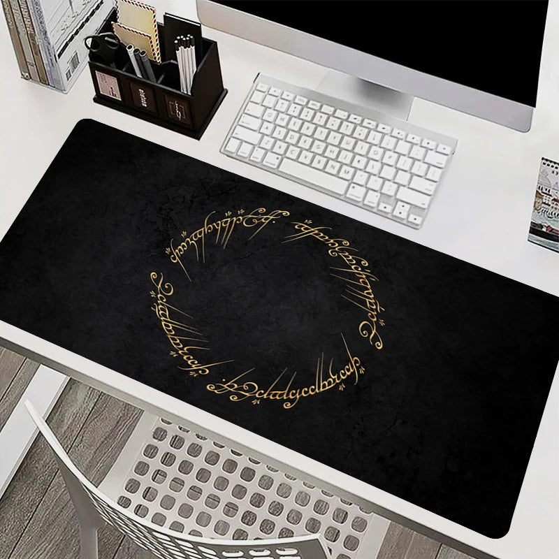 Mouse Pad Laptop Gaming Accessories Keyboard Mousepad Computer Anime L-Lords the Rings Game Cabinet Desktop Mouse Mat XXL Carpet