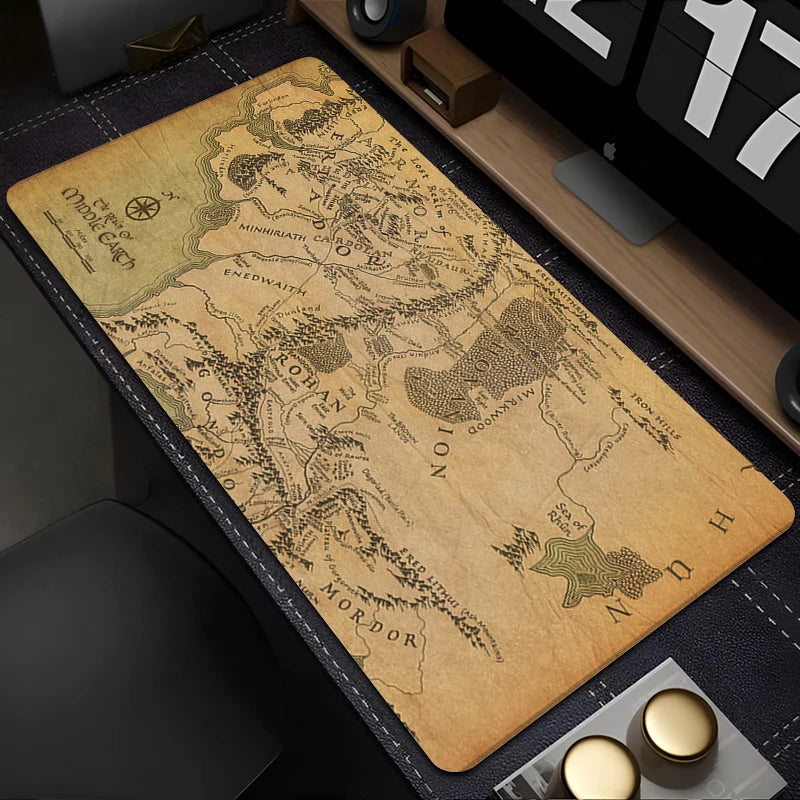 Mouse Pad Laptop Gaming Accessories Keyboard Mousepad Computer Anime L-Lords the Rings Game Cabinet Desktop Mouse Mat XXL Carpet