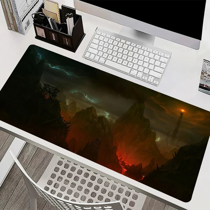 Mouse Pad Laptop Gaming Accessories Keyboard Mousepad Computer Anime L-Lords the Rings Game Cabinet Desktop Mouse Mat XXL Carpet