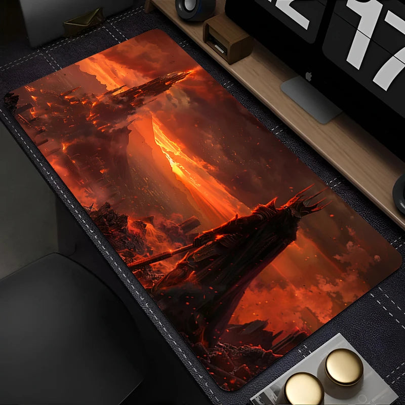 Mouse Pad Laptop Gaming Accessories Keyboard Mousepad Computer Anime L-Lords the Rings Game Cabinet Desktop Mouse Mat XXL Carpet