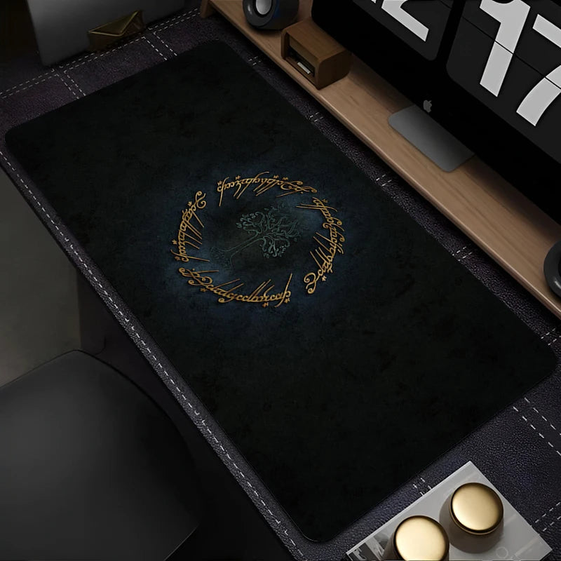 Mouse Pad Laptop Gaming Accessories Keyboard Mousepad Computer Anime L-Lords the Rings Game Cabinet Desktop Mouse Mat XXL Carpet