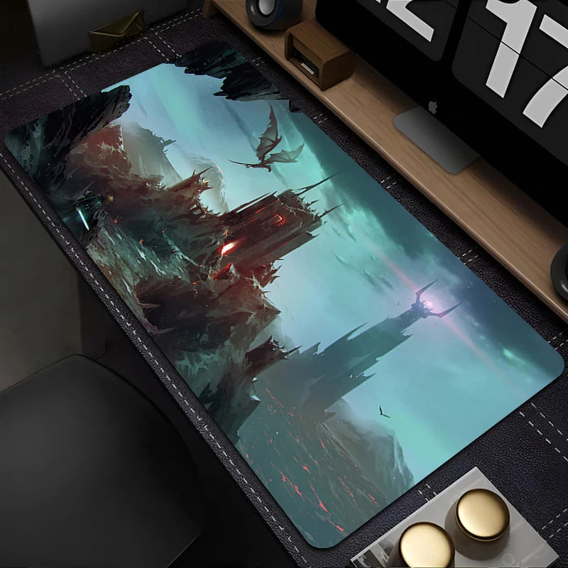 Mouse Pad Laptop Gaming Accessories Keyboard Mousepad Computer Anime L-Lords the Rings Game Cabinet Desktop Mouse Mat XXL Carpet