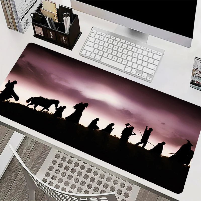 Mouse Pad Laptop Gaming Accessories Keyboard Mousepad Computer Anime L-Lords the Rings Game Cabinet Desktop Mouse Mat XXL Carpet