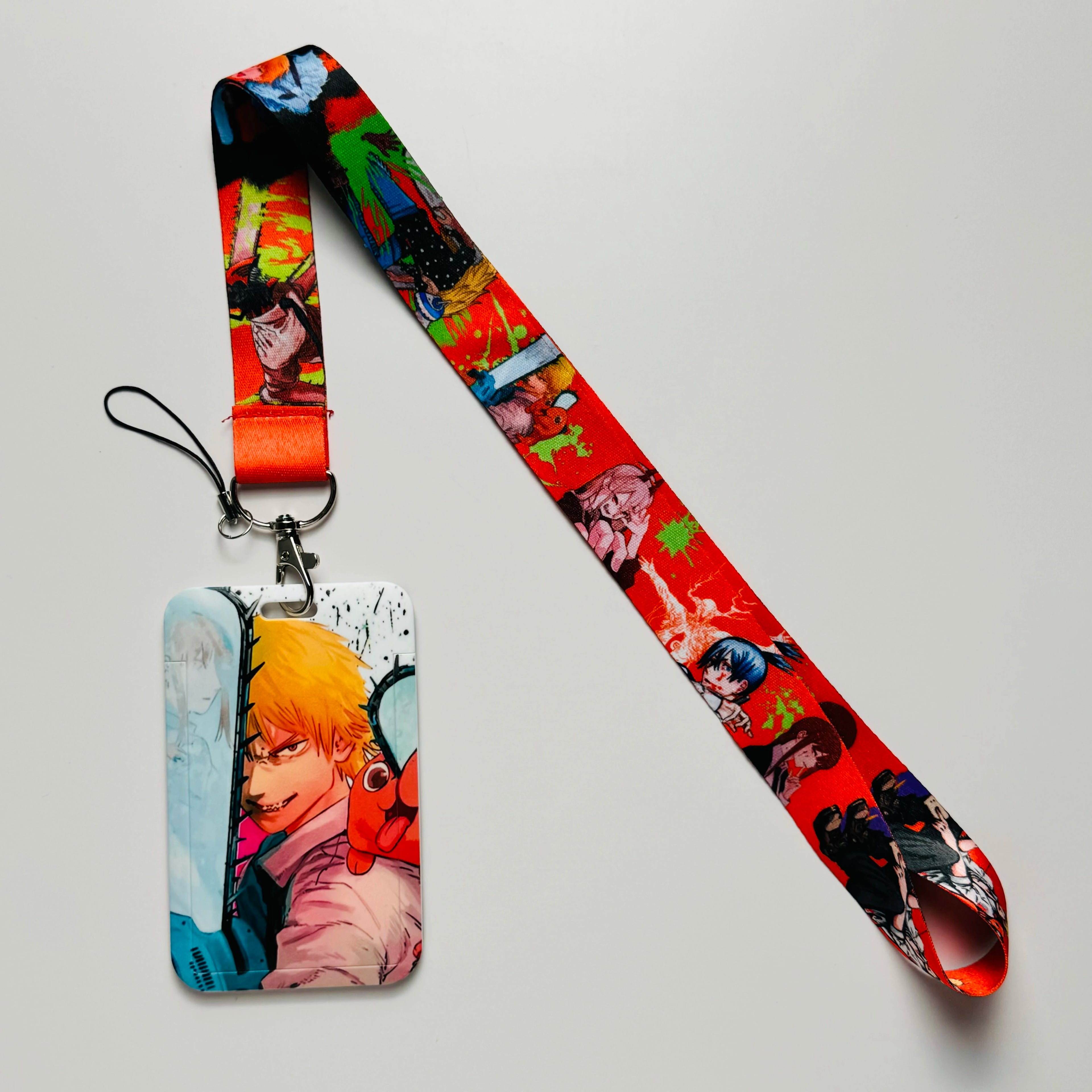 Japanese Anime Cosplay Neck Strap Lanyard for ID Badges, Keychains, and Cell Phones
