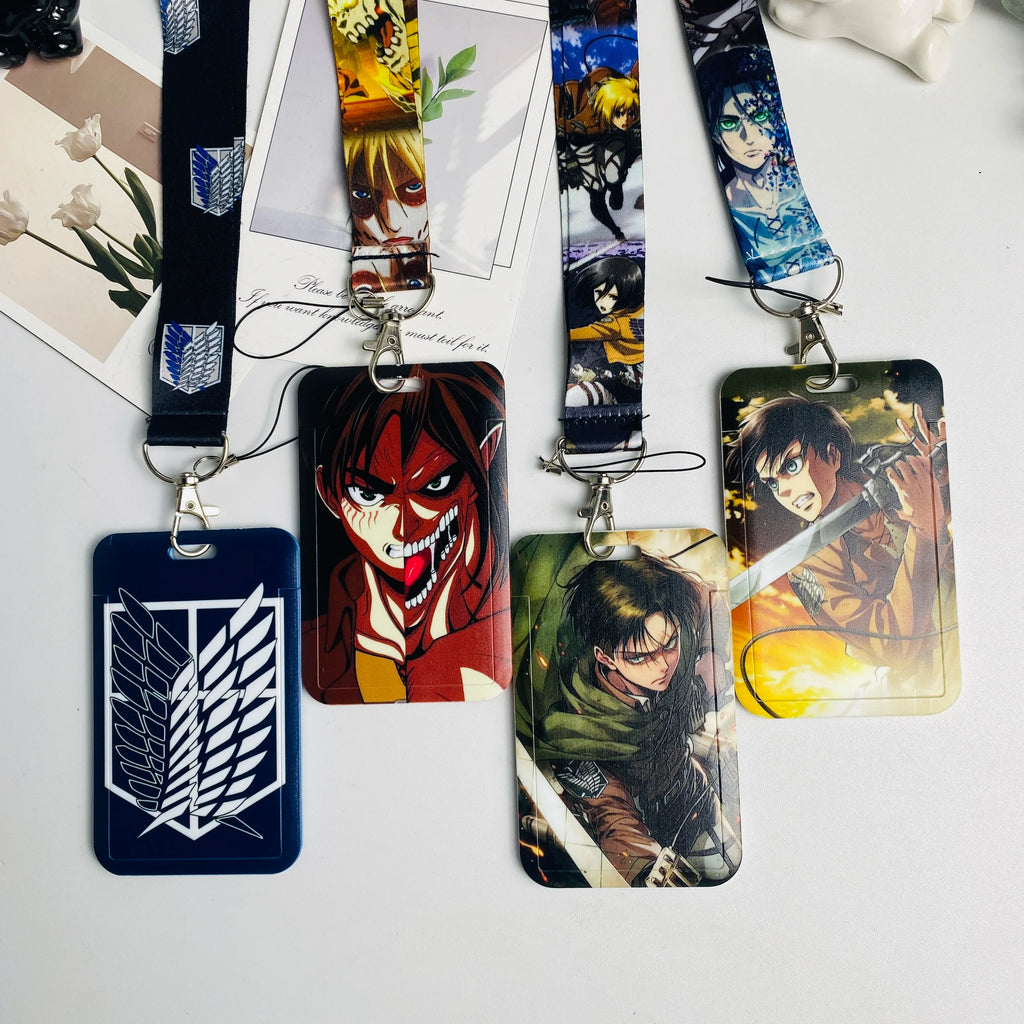 Anime Credential Holder Lanyard with Neck Strap for Keys, Keychains, Phone Charms, USBs, and Badges - Ideal Accessories and Gifts