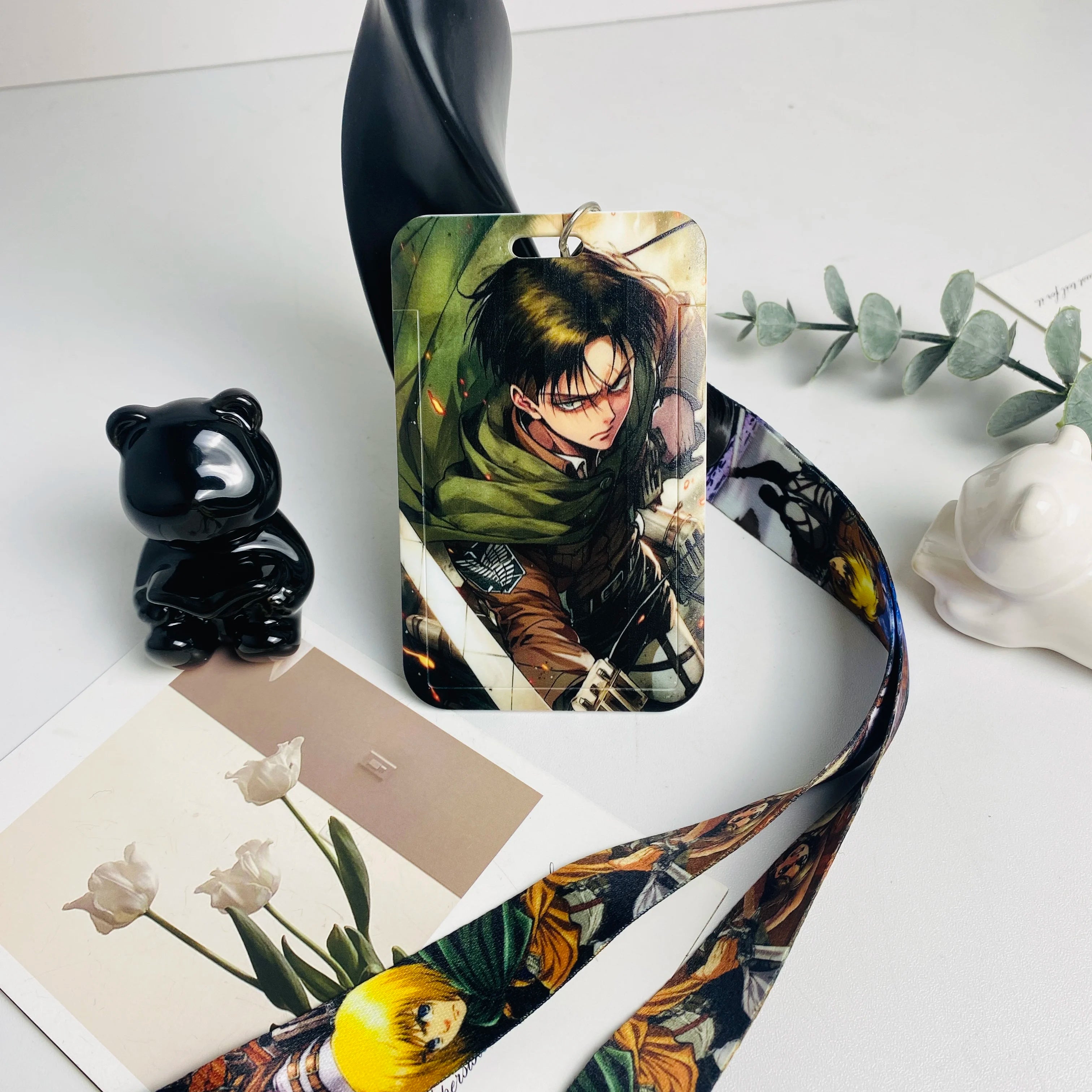 Anime Credential Holder Lanyard with Neck Strap for Keys, Keychains, Phone Charms, USBs, and Badges - Ideal Accessories and Gifts