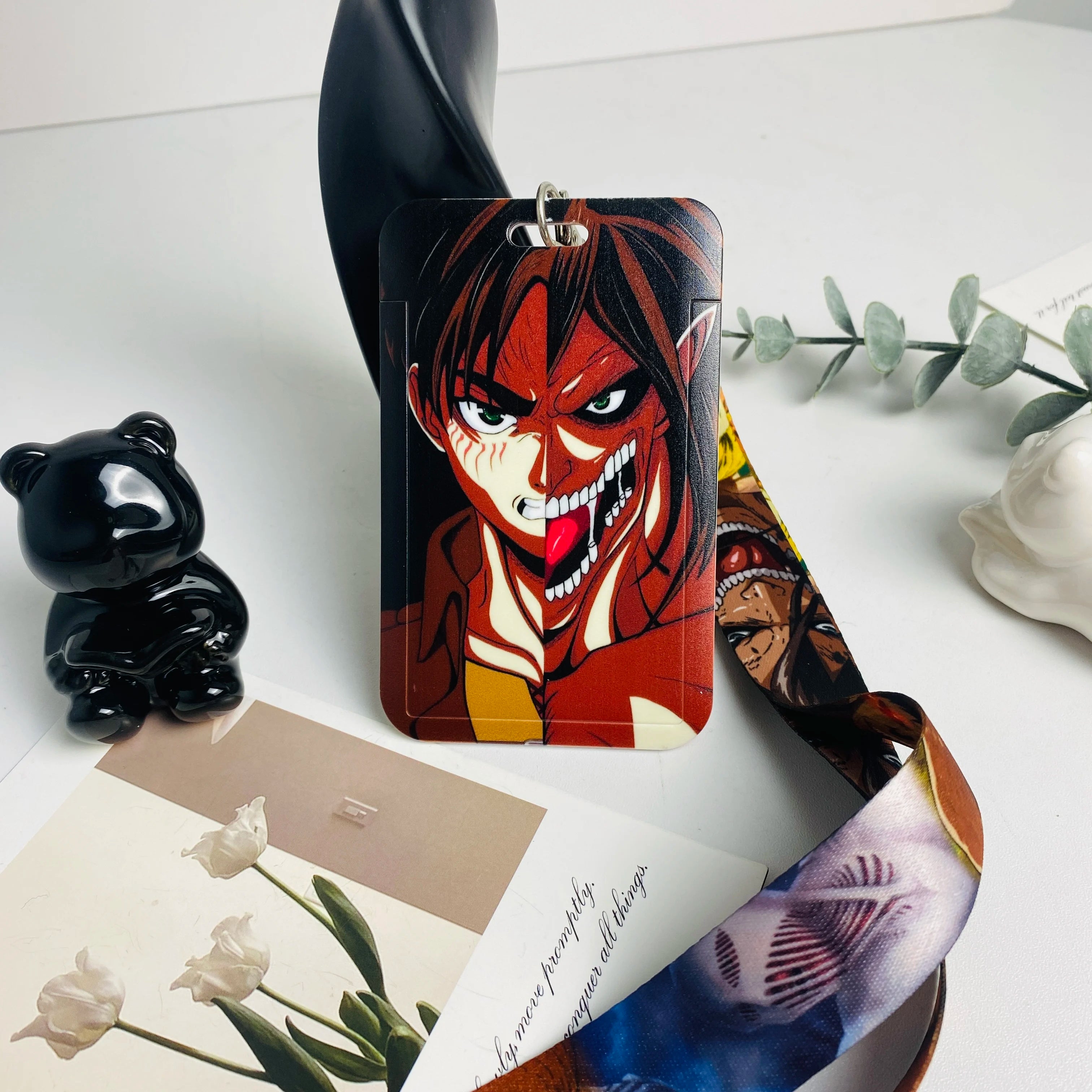 Anime Credential Holder Lanyard with Neck Strap for Keys, Keychains, Phone Charms, USBs, and Badges - Ideal Accessories and Gifts