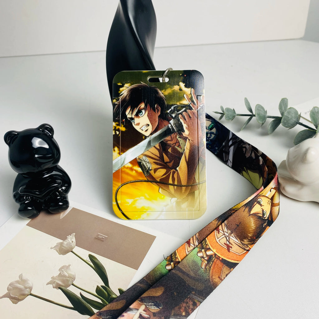 Anime Credential Holder Lanyard with Neck Strap for Keys, Keychains, Phone Charms, USBs, and Badges - Ideal Accessories and Gifts