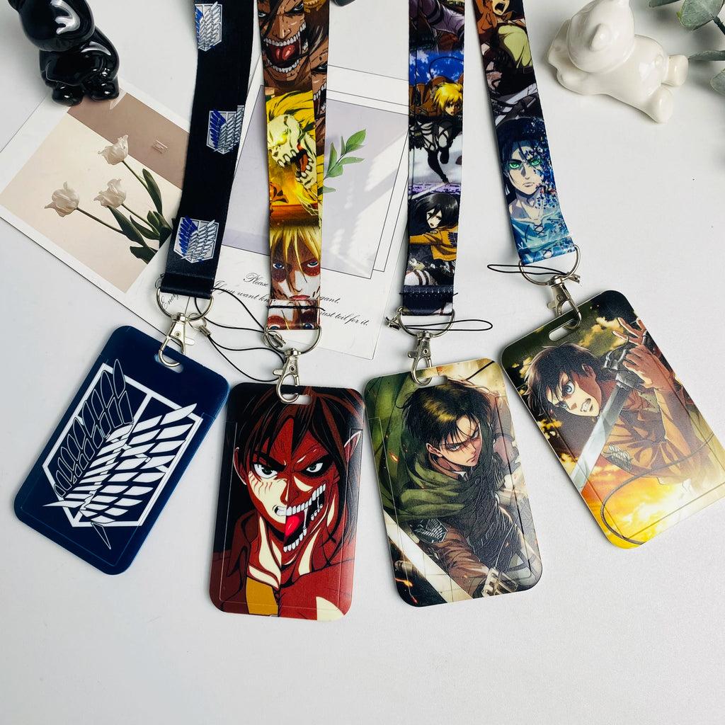 Anime Credential Holder Lanyard with Neck Strap for Keys, Keychains, Phone Charms, USBs, and Badges - Ideal Accessories and Gifts