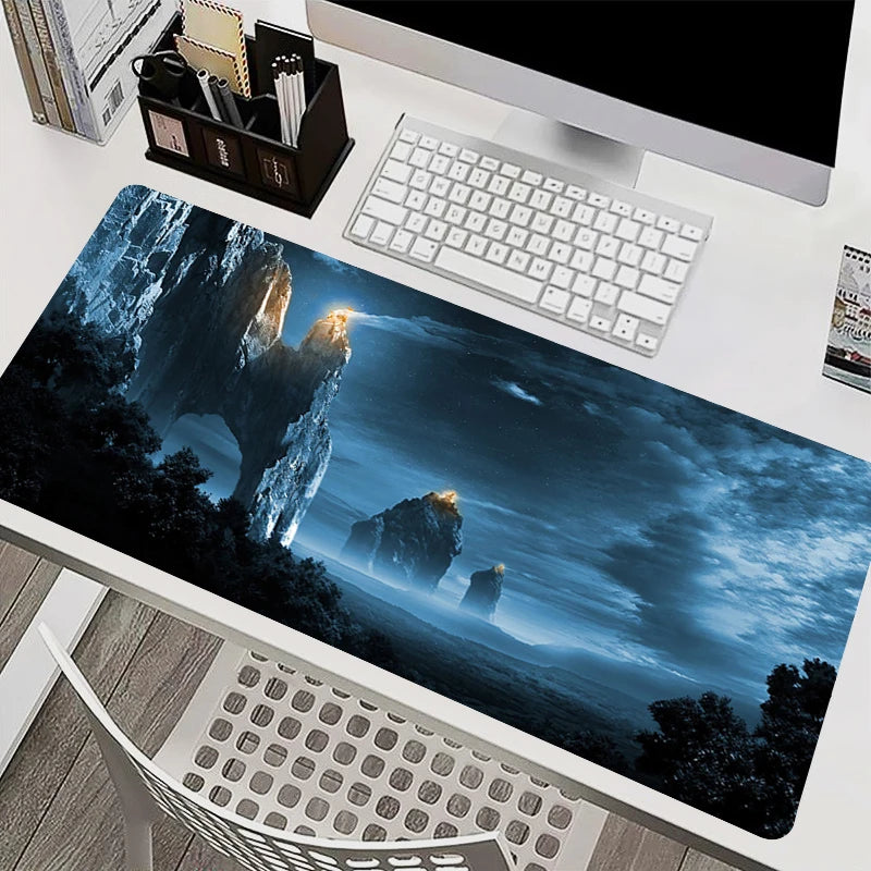 Mouse Pad Laptop Gaming Accessories Keyboard Mousepad Computer Anime L-Lords the Rings Game Cabinet Desktop Mouse Mat XXL Carpet