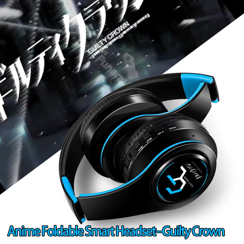 Guilty Crown Yuzuriha Inori Cosplay Wireless Bluetooth Stereo Headphones - Adjustable Foldable Design