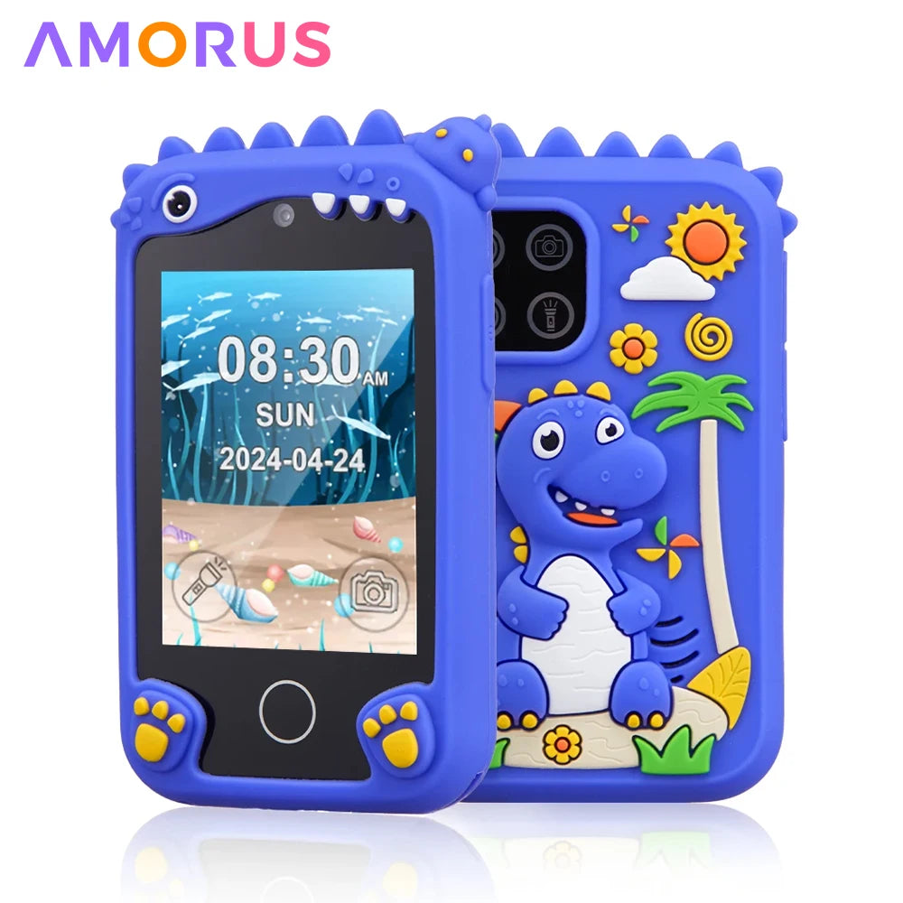Children's Smart Phone Toy with 2.8-Inch Touchscreen and Digital Camera - Music Player Gift for Boys and Girls, Ideal for Christmas and Birthdays