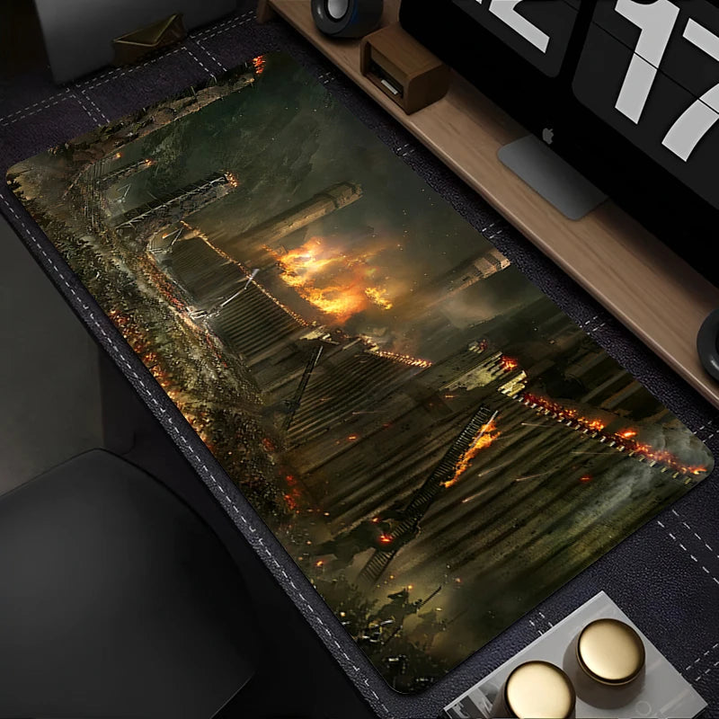 Mouse Pad Laptop Gaming Accessories Keyboard Mousepad Computer Anime L-Lords the Rings Game Cabinet Desktop Mouse Mat XXL Carpet