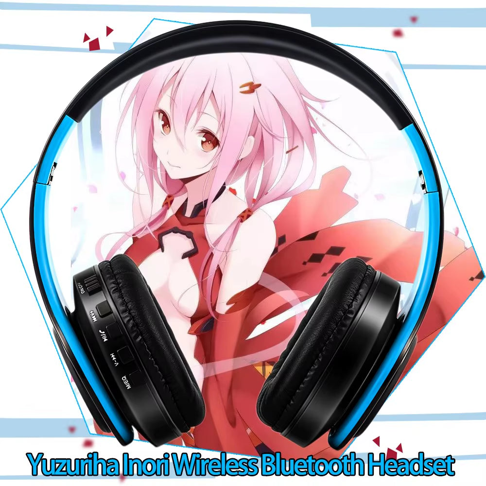 Guilty Crown Yuzuriha Inori Cosplay Wireless Bluetooth Stereo Headphones - Adjustable Foldable Design
