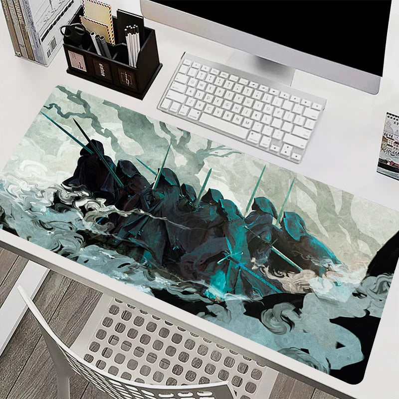 Mouse Pad Laptop Gaming Accessories Keyboard Mousepad Computer Anime L-Lords the Rings Game Cabinet Desktop Mouse Mat XXL Carpet